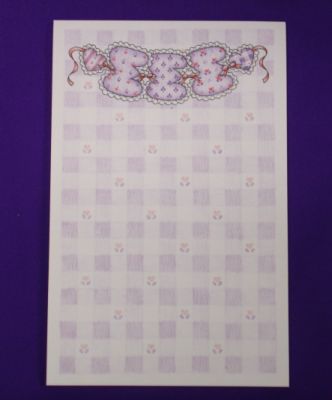 Gingham Notepad